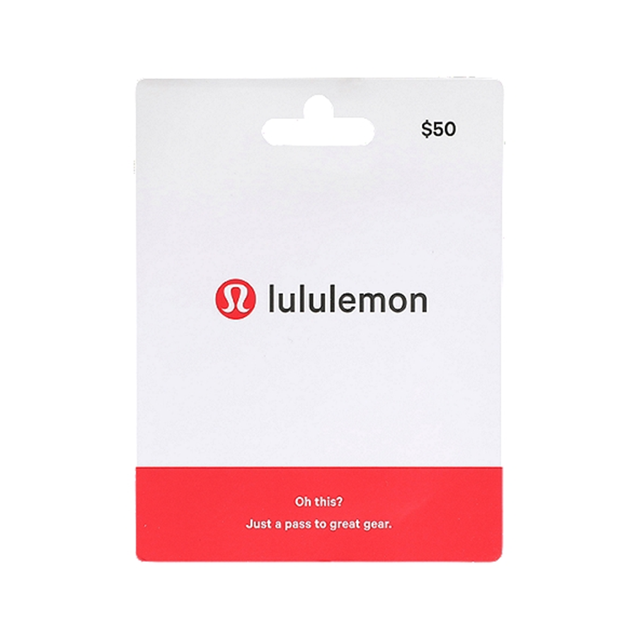 REWARD - LULULEMON GIFT CARD $50 (VALUE ($50)