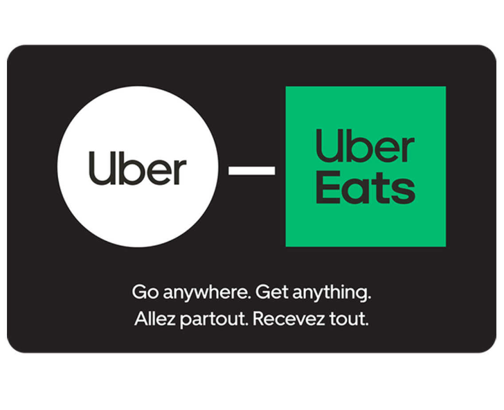 RÉCOMPENSE - CARTE CADEAU UBER 50 $ (VALEUR 50 $)