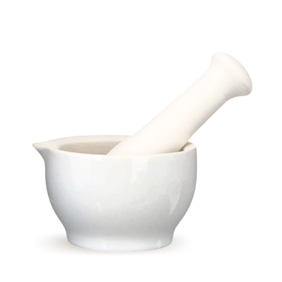 MORTAR & PESTLE CERAMIC 2OZ